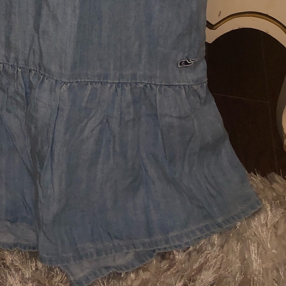 Little Girls Vineyard Vines Jean Dress - Picture 3 of 5